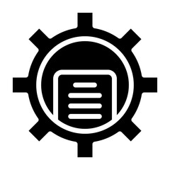 Teamwork Report Vector Glyph Icon Design