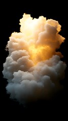 Massive cloud formation with inner light source.