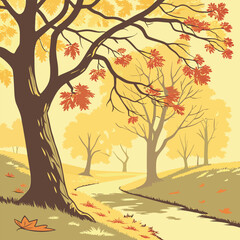 autumn tree in autumn