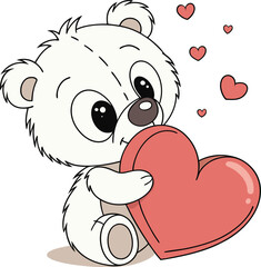 teddy bear with heart