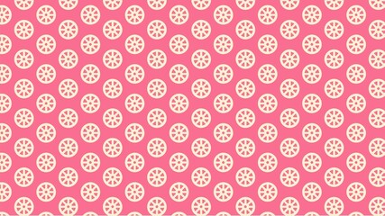 Vector seamless cart wheel pattern 
