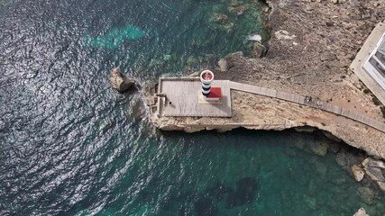Faro de la Colonia de Sant Jordi, en Mallorca, Islas Baleares