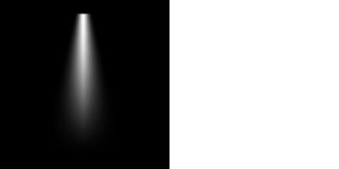 Vertical Light Beam PNG Transparent White Ray Effect for Sci Fi or Futuristic Interface Design