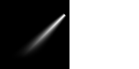 Vertical Light Beam PNG Transparent White Ray Effect for Sci Fi or Futuristic Interface Design