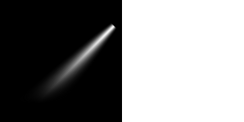 Vertical Light Beam PNG Transparent White Ray Effect for Sci Fi or Futuristic Interface Design