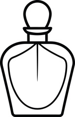 Elegant Perfume Bottle Design A Classic Fragrance Container Illustration