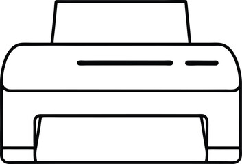 High-Quality Printer Icon A Clean and Simple Vector Illustration for Design Projects