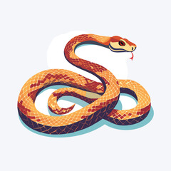 Fototapeta premium Sidewinder Rattlesnake illustrated through prismatic light patterns and faceted symmetry in abstract style.