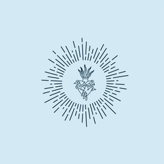 THESE HIGH QUALITY SACRED HEART JESUS VECTOR FOR USING VARIOUS TYPES OF DESIGN WORKS LIKE T-SHIRT, LOGO, TATTOO AND HOME WALL DESIGN