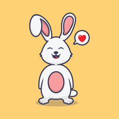 Cute rabbit vector design