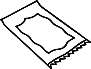 Prayer Mat Illustration Simple Line Drawing of a Muslim Prayer Rug