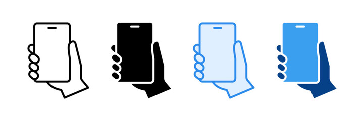 Smartphone Icon Set Multiple Style Collection