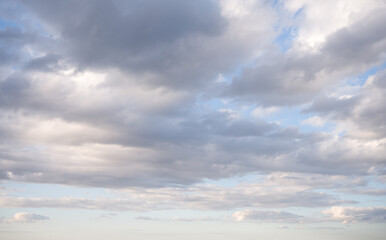 Cloudy Sky with Blue Patches