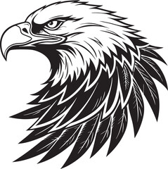 eagle head silhouette vecroe