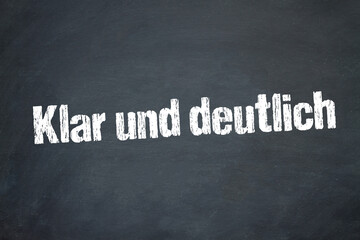 Obraz premium Klar und deutlich 