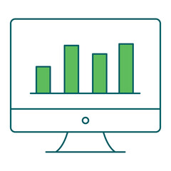 Dashboard Metrics icon for business intelligence and analytics dashboards, ideal for data visualization, KPI tracking, and performance monitoring interfaces.