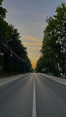 Fototapeta premium road in the morning
