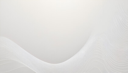 Abstract white background with waves. Perfect for your design. Three dimensional illustration