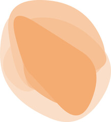 Abstract Organic Shape in Warm Tones