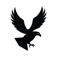 Eagle silhouette, Animal silhouette, Animal eagle