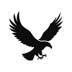 Fototapeta premium Eagle silhouette, Animal silhouette, Animal eagle