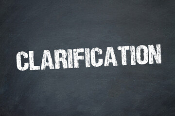 Clarification	
