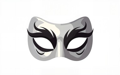 Masquerade vector icon on white background. Comic and tragic mask icon. High quality