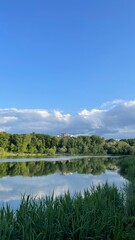 Fototapeta premium lake and sky