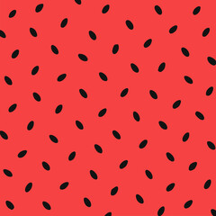 Watermelon Seed Pattern Summer Time Illustration