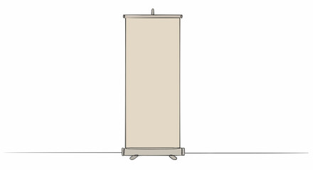 A plain promotional banner displayed with a neutral backdrop.