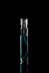 A bottle of perfume in a minimalist style
