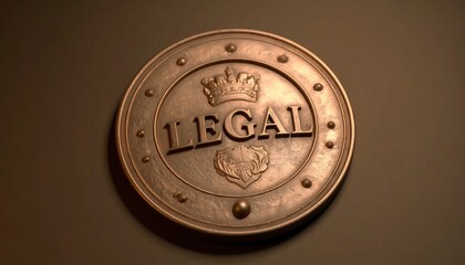 Legal Seal of Approval with Crown Emblem