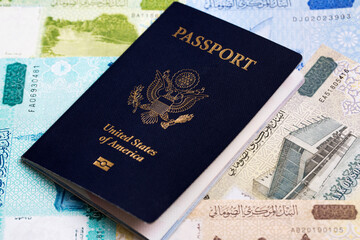 American passport on Somalian Shilling