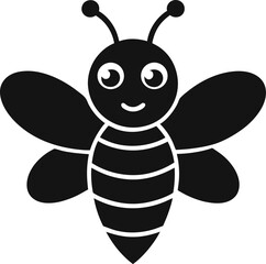 Adorable Cartoon Bee Illustration  Sweet Honeybee Design