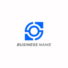 design logo combine target and letter S