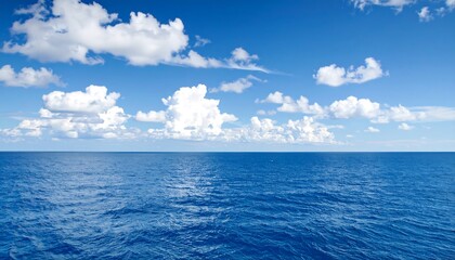 Obraz premium Vast ocean meets a vibrant sky