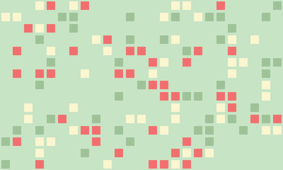 Abstract pastel square pixel pattern.  Modern minimalist design ideal for website backgrounds, textiles, and social media.  Subtle color palette evokes calmness and creativity.