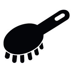 Cleaning Brush Icon Vector Illustration isolated on white background