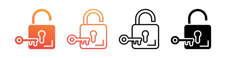 Chance Multi Style Icon Set Vector 