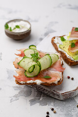 sandwich with ham and cheese