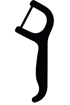 Dental Floss Pick Icon Vector isolated on white background