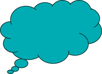 Vector illustration of editable speech bubble. 