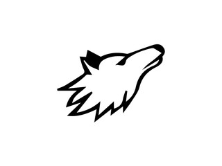 The wolf is shown howling or looking upward, symbolizing strength, wilderness, and instinct.
