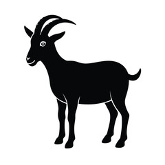 Goat horn in abstract vector style Vector illustration