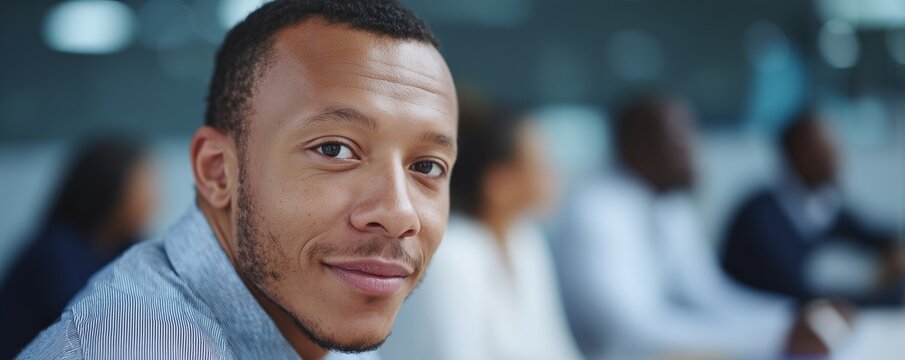 Game designer leading creative team meeting in modern office