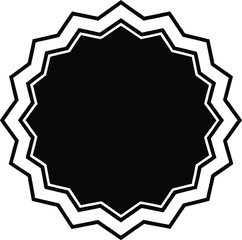 mega offer label icon line art vector illustration on transparent background
