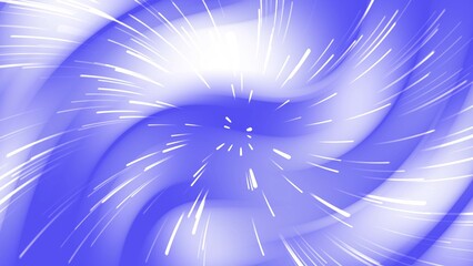Abstract light blue background with white, speed light star burst illustrationin radial lines style...