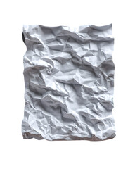Obraz premium Blank white crumpled A4 paper sheet with folds and wrinkles, isolated on transparent background --ar 4:5 --v 7.0 --p 537mr6h --s 250