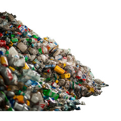 pile of garbage on transparent png background