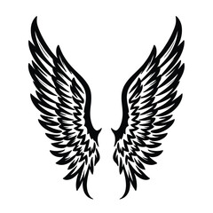 Obraz premium Spooky Halloween Background Pattern Featuring an Assortment of Black Bat Silhouettes and Wing Designs 